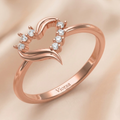 Crown Curve Diamond Ring