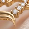 Crown Curve Diamond Ring