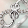 Vioraa Infinity Heart Diamond Ring