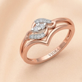 Elegant Intertwined Diamond Accent Ring