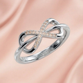 Infinity Cross Diamond Ring