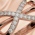 Infinity Cross Diamond Ring