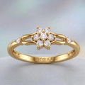 VIORAA Sleek Diamond Bar Ring