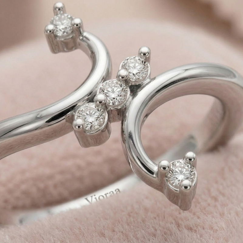 Seraphine Dual Curve Diamond Ring