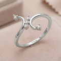 Seraphine Dual Curve Diamond Ring