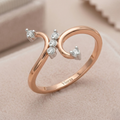Seraphine Dual Curve Diamond Ring