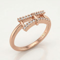 VIORAA Linked Bar Diamond Ring