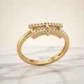 VIORAA Linked Bar Diamond Ring