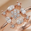 Celestia Floral Cluster Diamond Ring