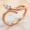 Lumina Dual Curve Diamond Ring