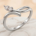 Lumina Dual Curve Diamond Ring