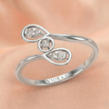 Aurelia Trinity Drop Diamond Ring