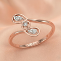 Aurelia Trinity Drop Diamond Ring
