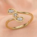 Aurelia Trinity Drop Diamond Ring
