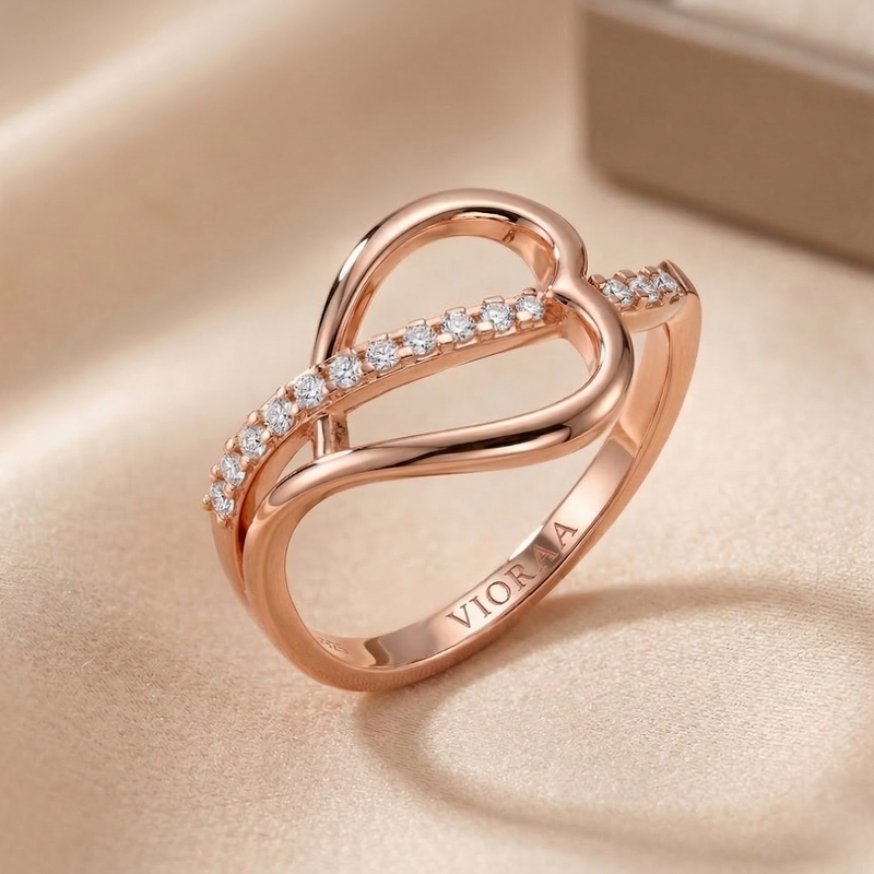 Elvara–Aurielle–Rosavelle Heartline Ring Collection