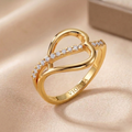 Elvara–Aurielle–Rosavelle Heartline Ring Collection