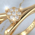 Solaris Twin Band Diamond Ring