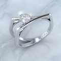 Solaris Twin Band Diamond Ring