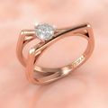Solaris Twin Band Diamond Ring