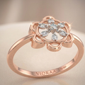 Rose Bloom Diamond Ring