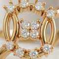 Floral Halo Diamond Ring (Vioraa-Inspired Design)