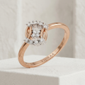 Floral Halo Diamond Ring (Vioraa-Inspired Design)