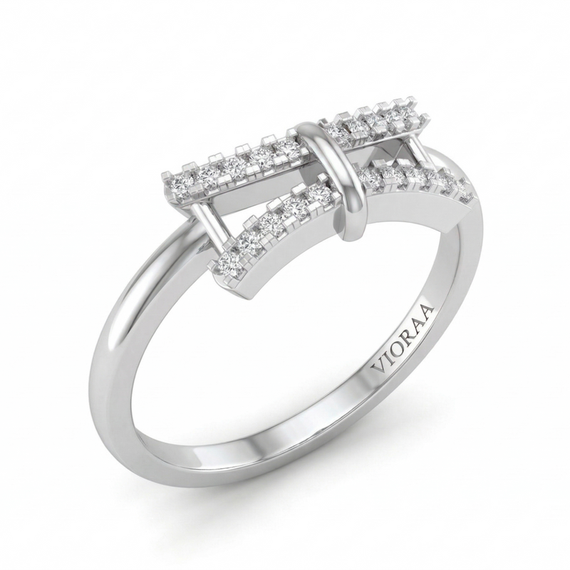 VIORAA Linked Bar Diamond Ring