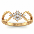 VIORAA Floral Infinity Diamond Ring