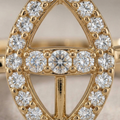 Vioraa Marquise Halo Diamond Ring